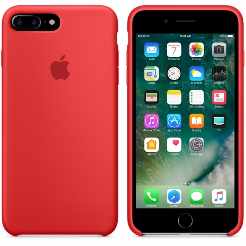 Силиконовый чехол для iPhone 7 Plus, (PRODUCT)RED