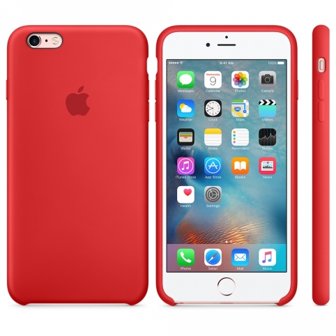 Силиконовый чехол для iPhone 6 Plus/6s Plus, (PRODUCT)RED
