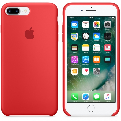 Силиконовый чехол для iPhone 7 Plus, (PRODUCT)RED