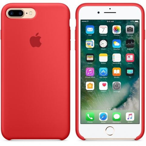 Силиконовый чехол для iPhone 7 Plus, (PRODUCT)RED