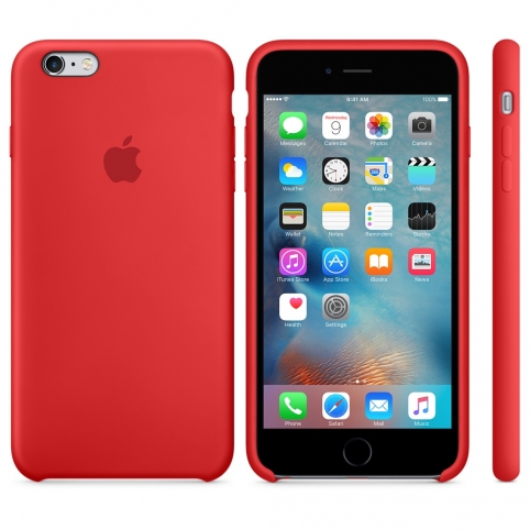 Силиконовый чехол для iPhone 6 Plus/6s Plus, (PRODUCT)RED